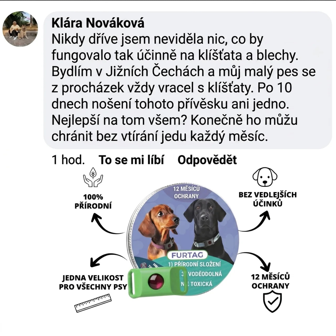 FurTag - Okamžitá ochrana vašeho psa před klíšťaty a blechami.